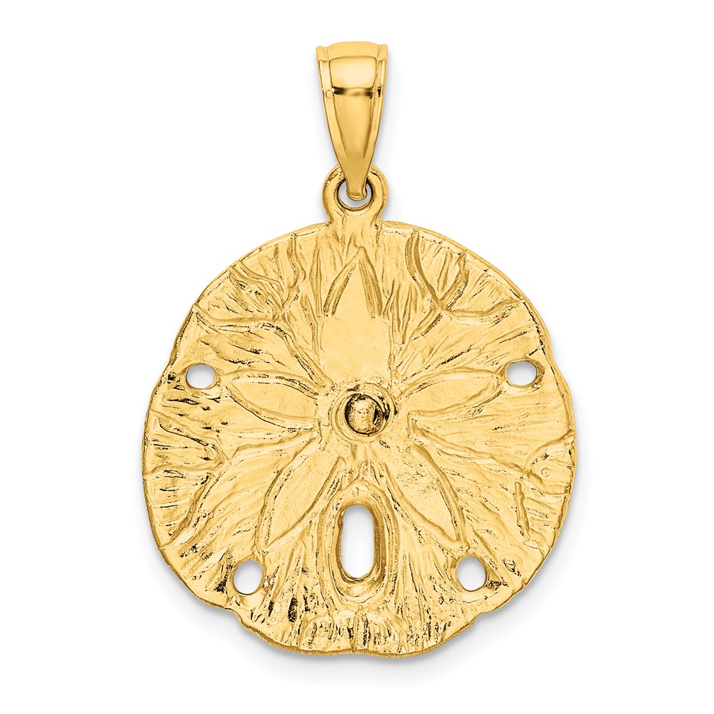 10K Sand Dollar w/ Starfish Charm (10K7390)
