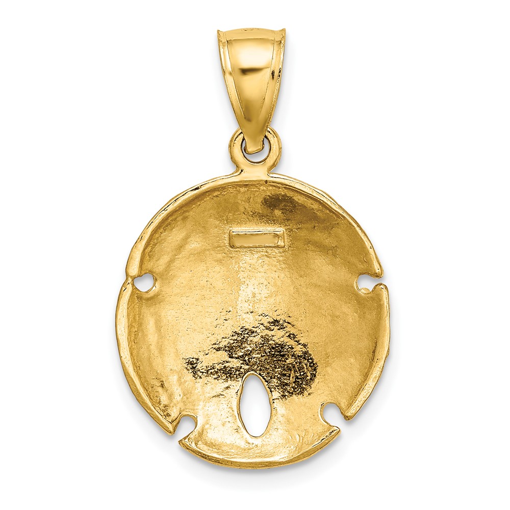 10K 2-D Sand Dollar Charm (10K7393)