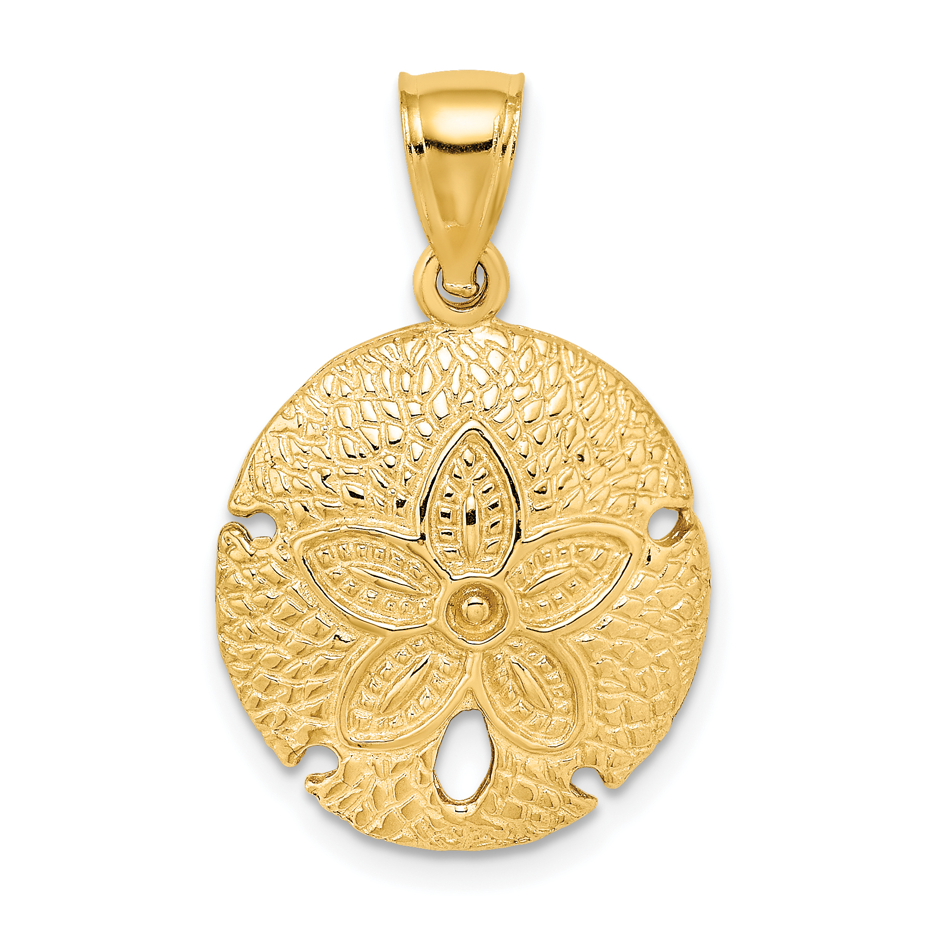 10K 2-D Sand Dollar Charm (10K7393)