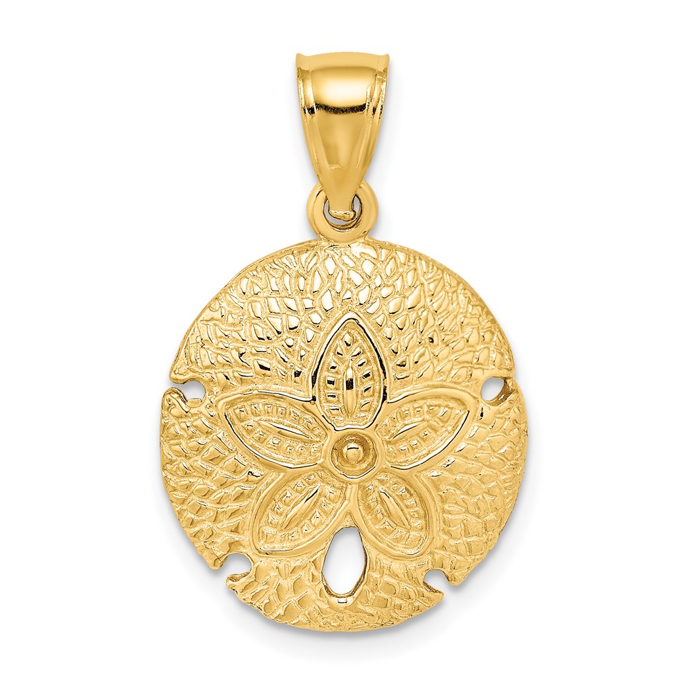10K 2-D Sand Dollar Charm (10K7393)