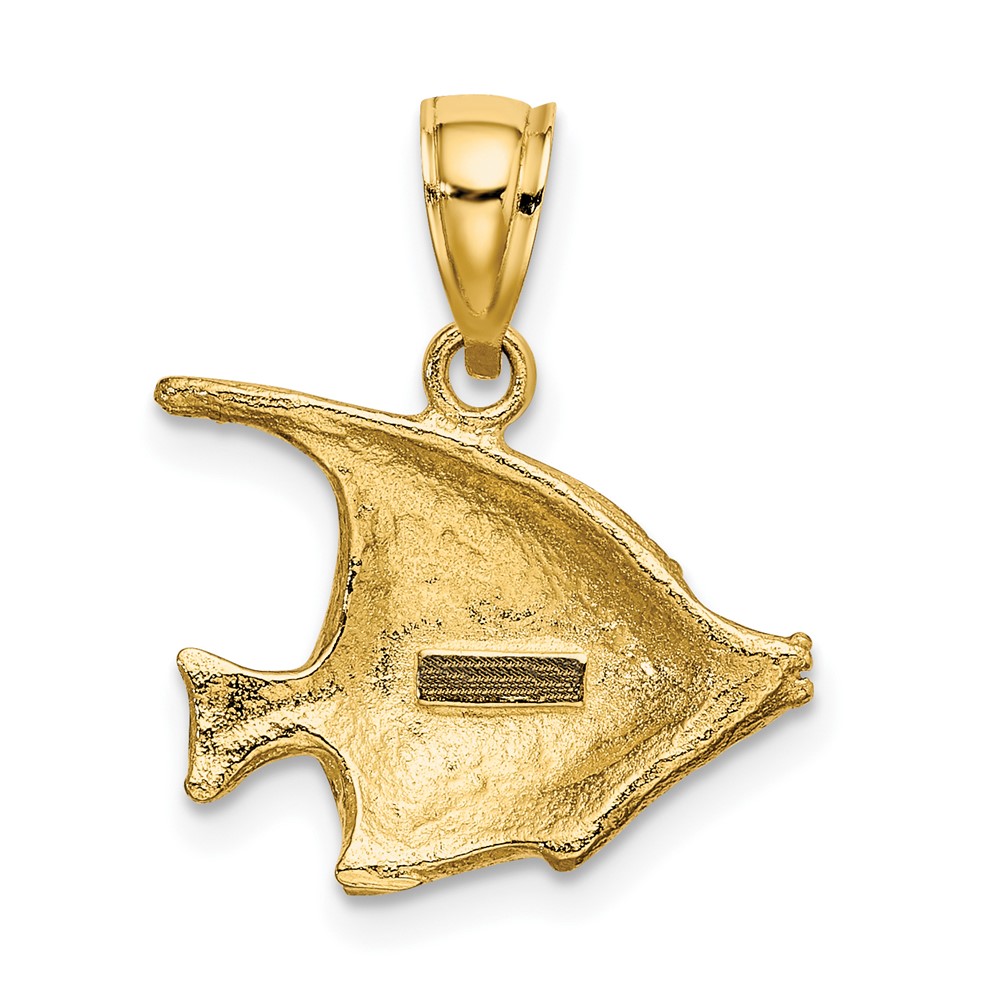 10k Polished Fish Charm (10K7425)