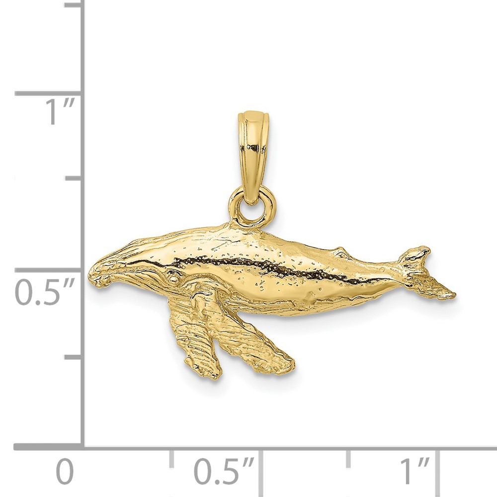 10K 2-D Whale Charm (10K7448)