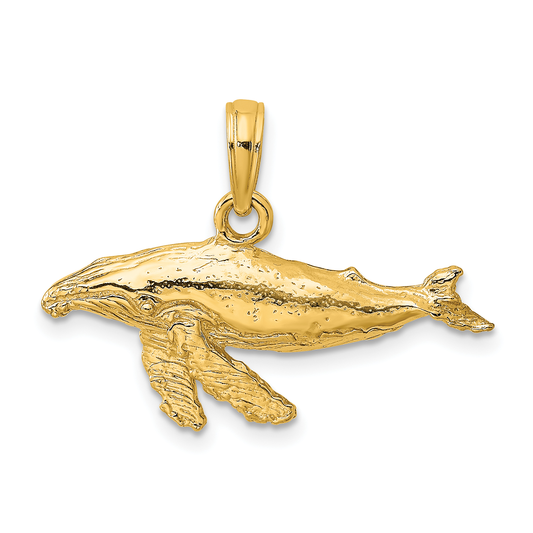 10K 2-D Whale Charm (10K7448)