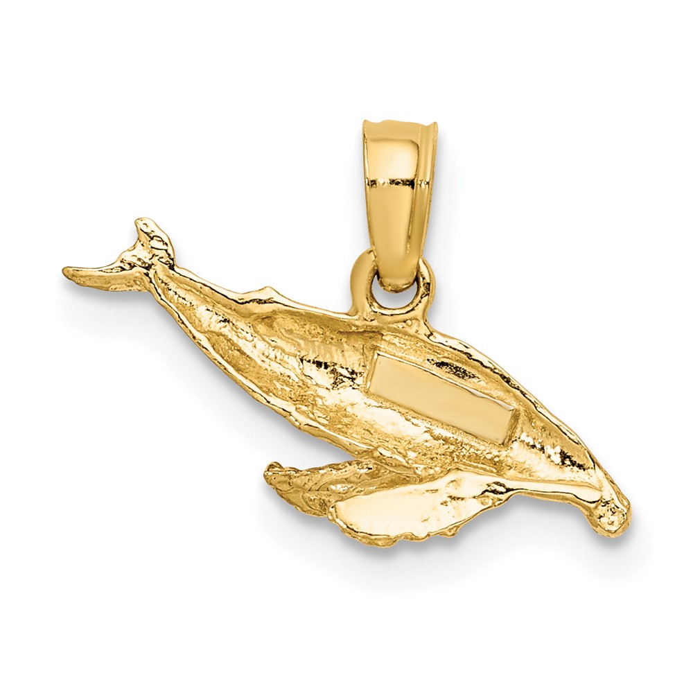 10K 2-D Whale Charm (10K7449)