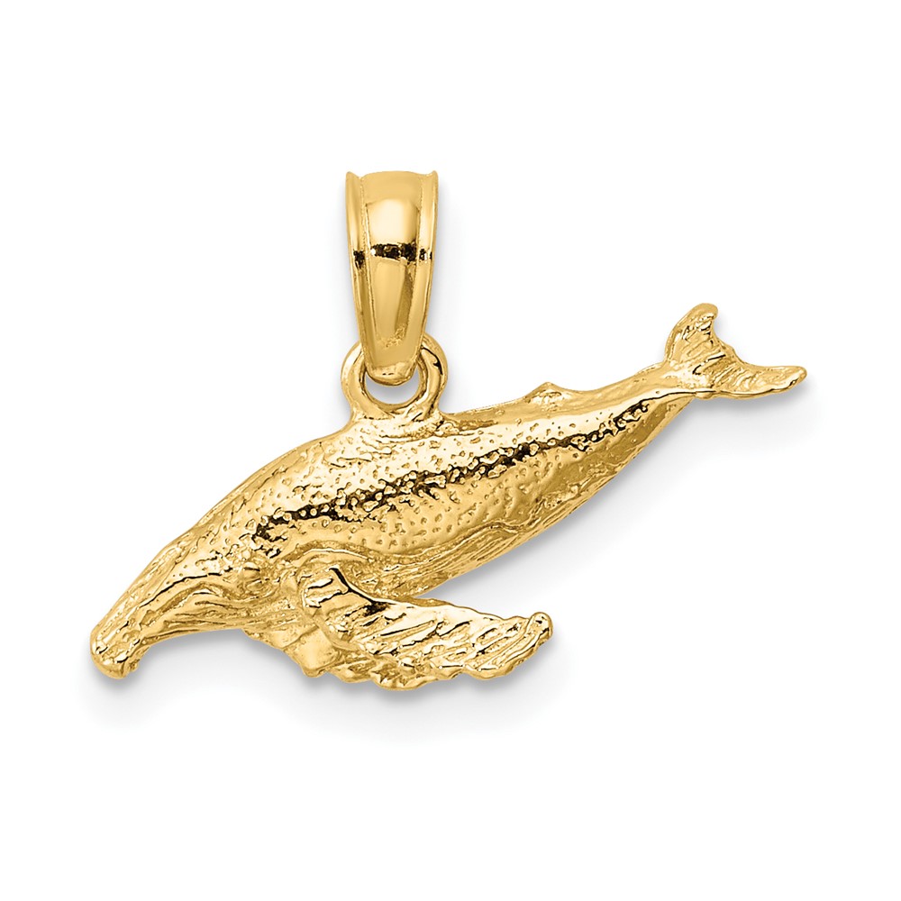 10K 2-D Whale Charm (10K7449)