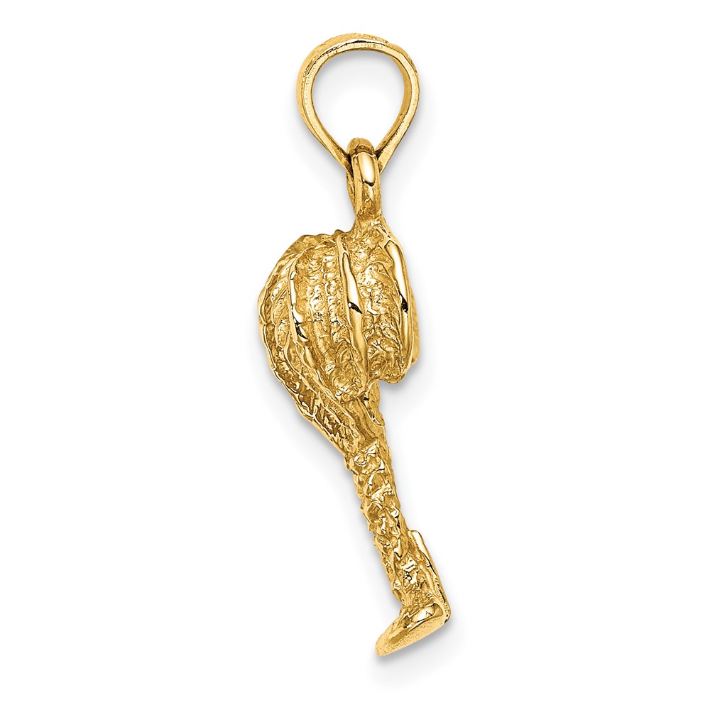 10K 2-D Palm Tree w/ Coconuts Charm (10K7480)
