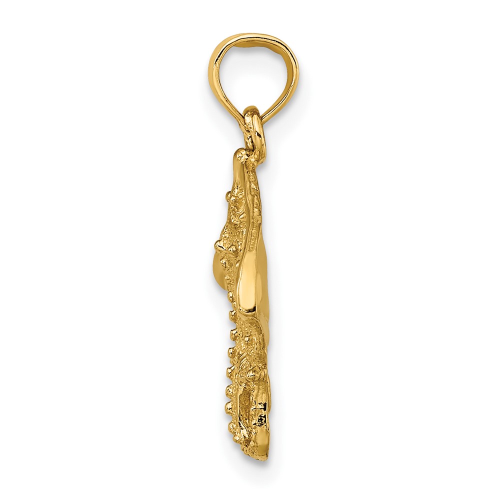 10K 2-D Stingray Charm (10K7521)