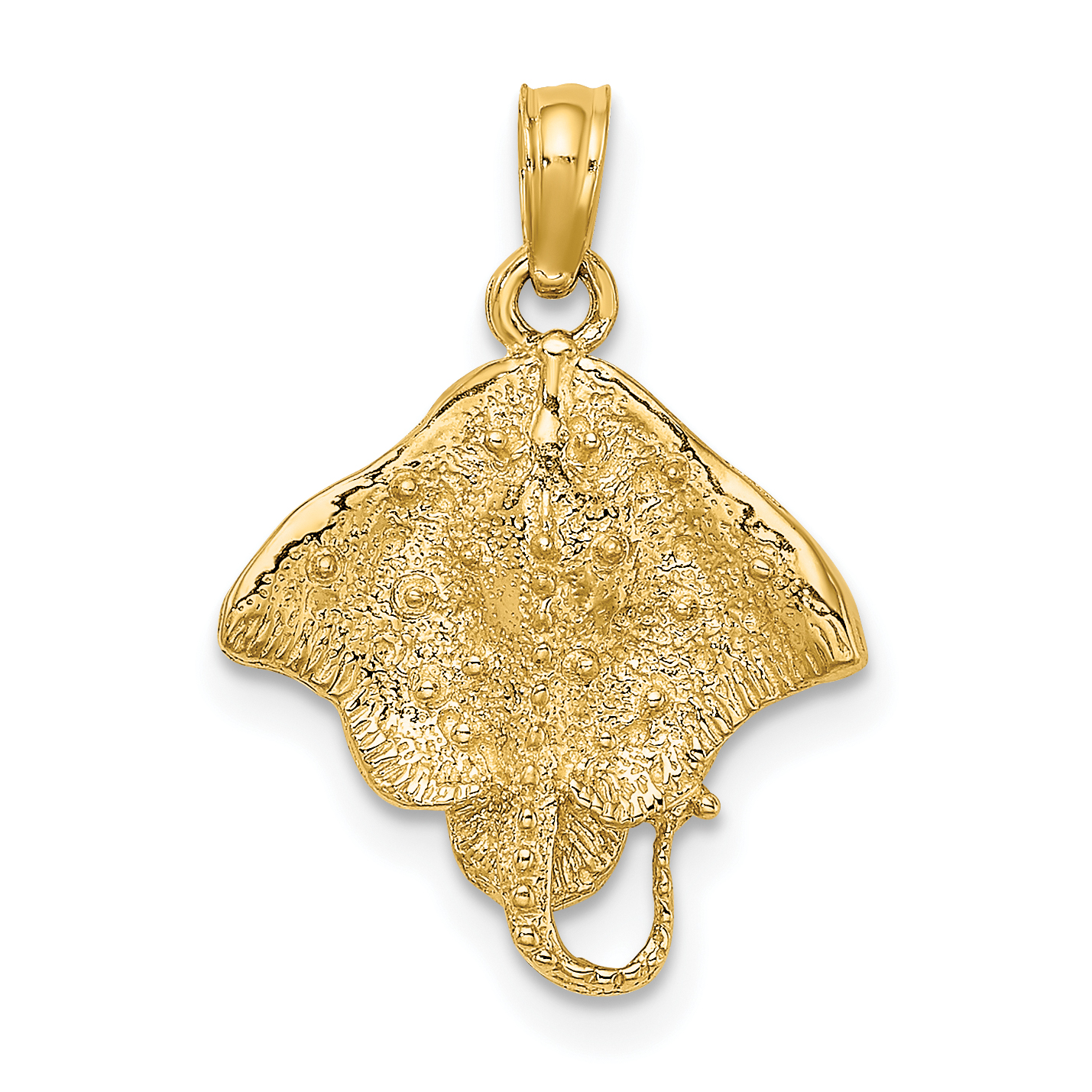 10K 2-D Stingray Charm (10K7521)
