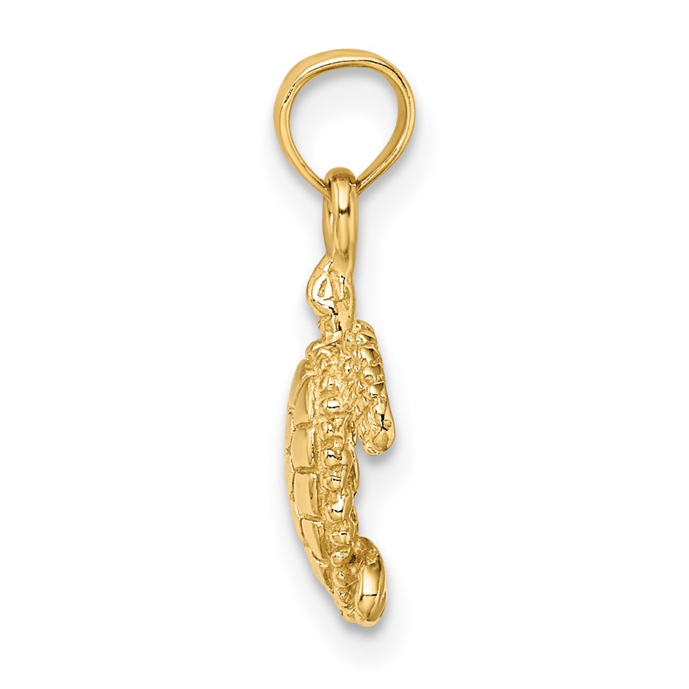 10K 3-D Mini Sea Turtle Charm (10K7522)