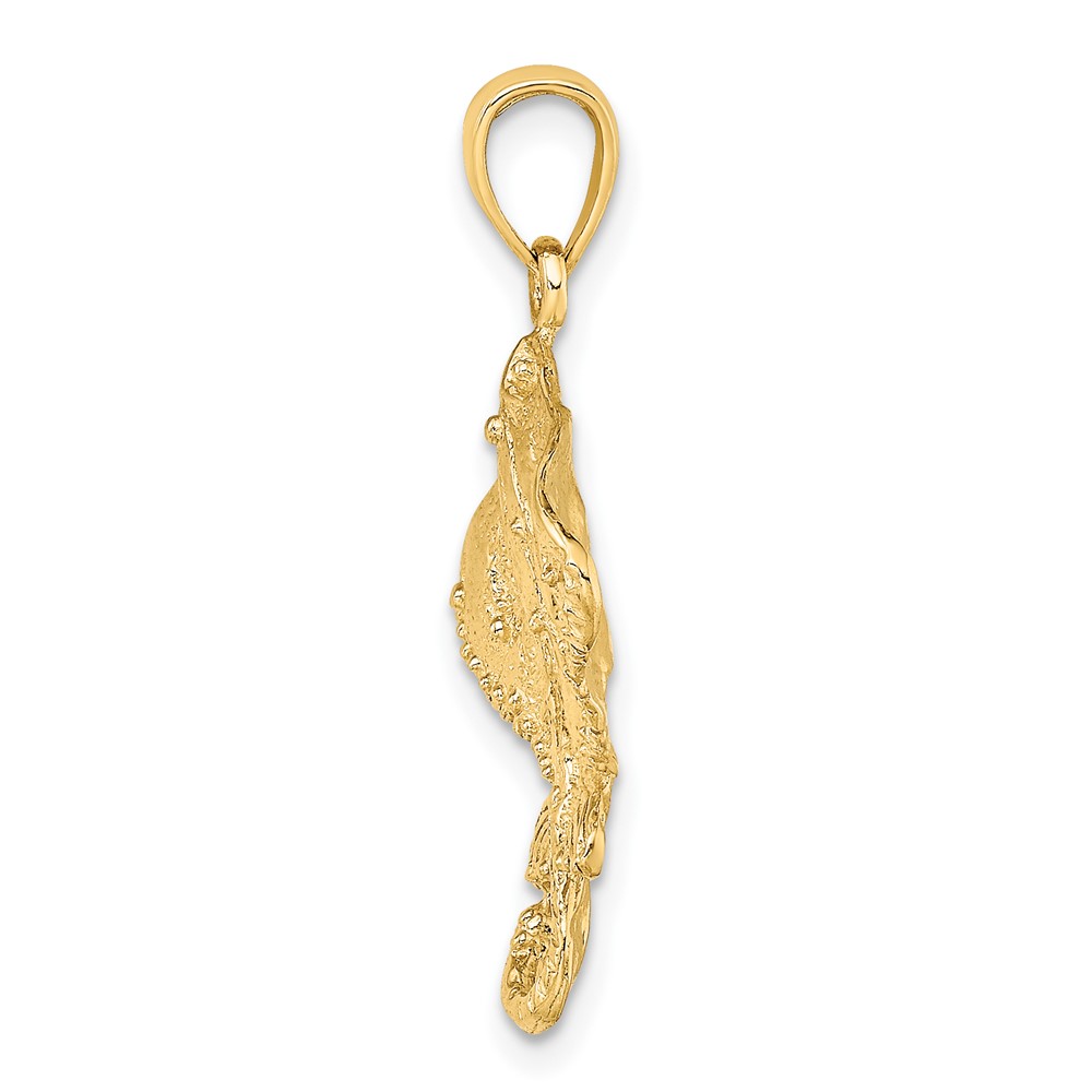 10K 2-D Stingray Charm (10K7538)