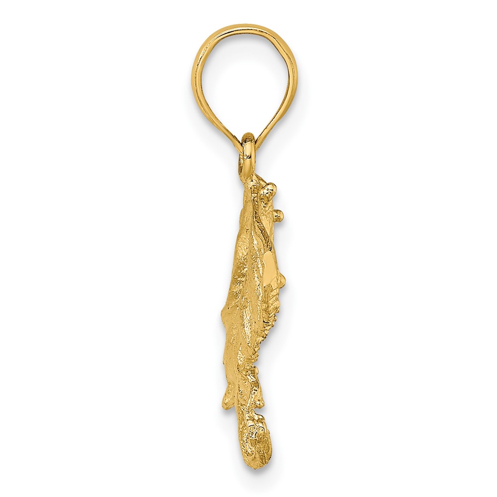 10K 2-D Stingray Charm (10K7546)