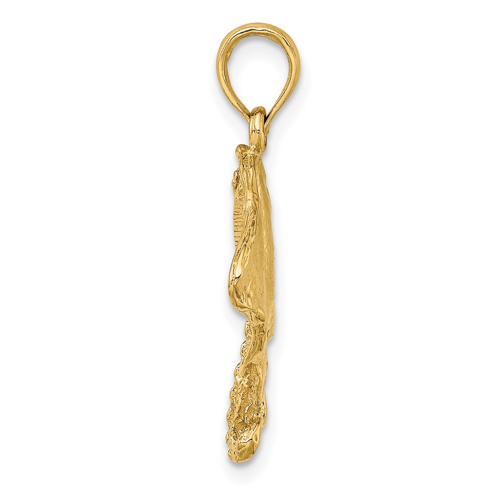 10K 2-D Stingray Charm (10K7567)