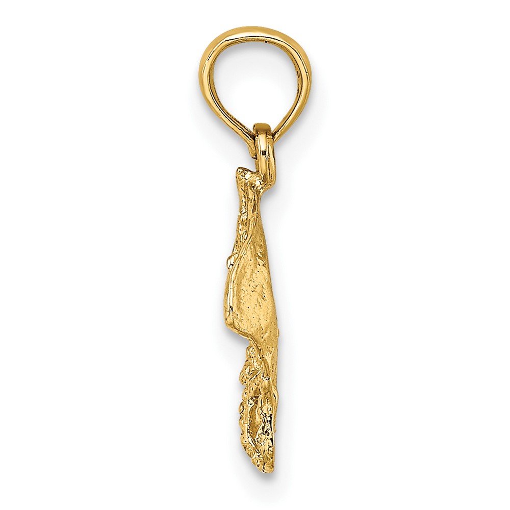 10K 2-D Stingray Charm (10K7624)