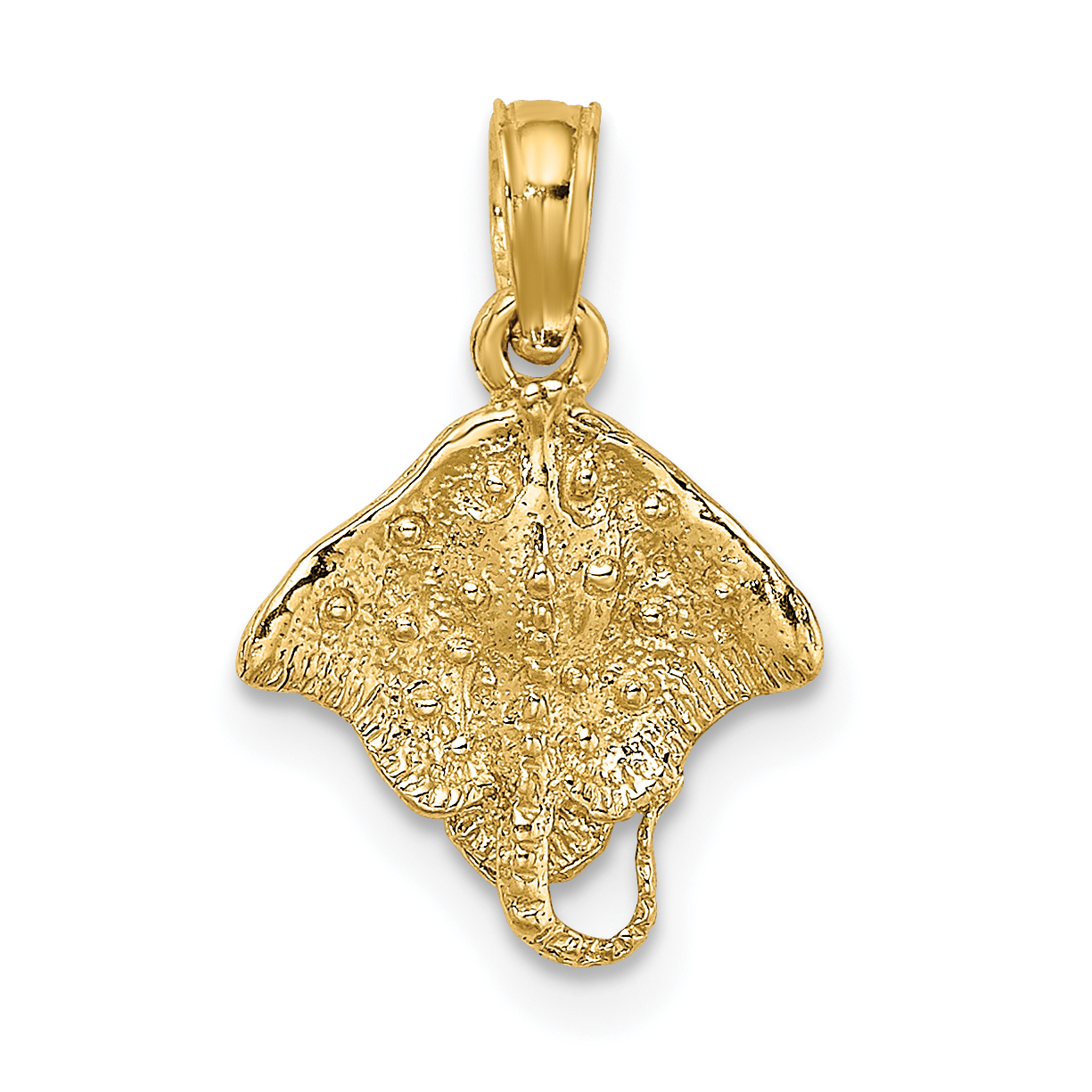 10K 2-D Stingray Charm (10K7624)