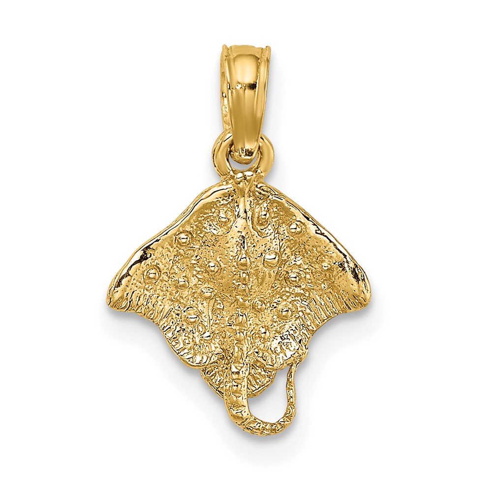10K 2-D Stingray Charm (10K7624)