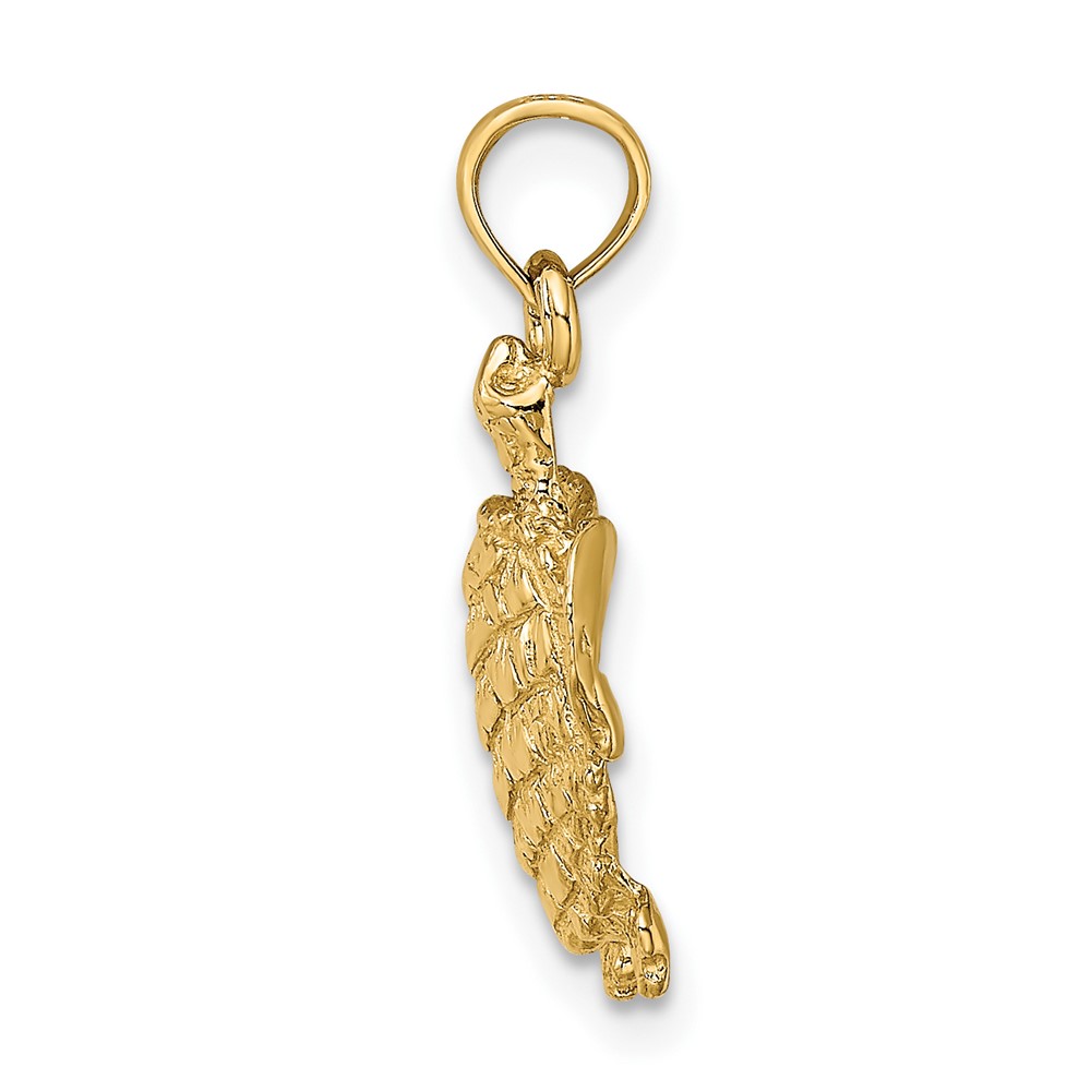 10K Textured Sea Turtle Charm (10K7645)