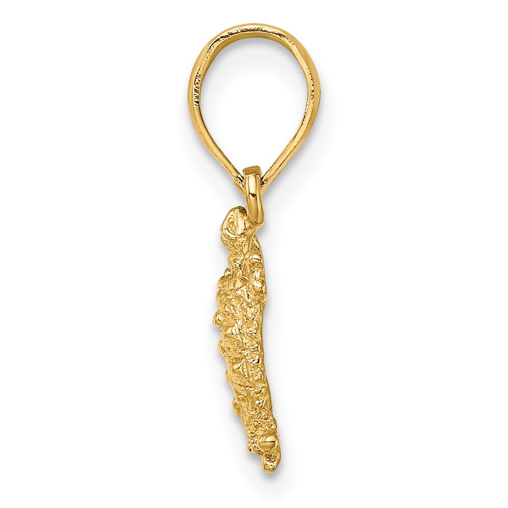 10K 2-D Land Turtle Charm (10K7650)