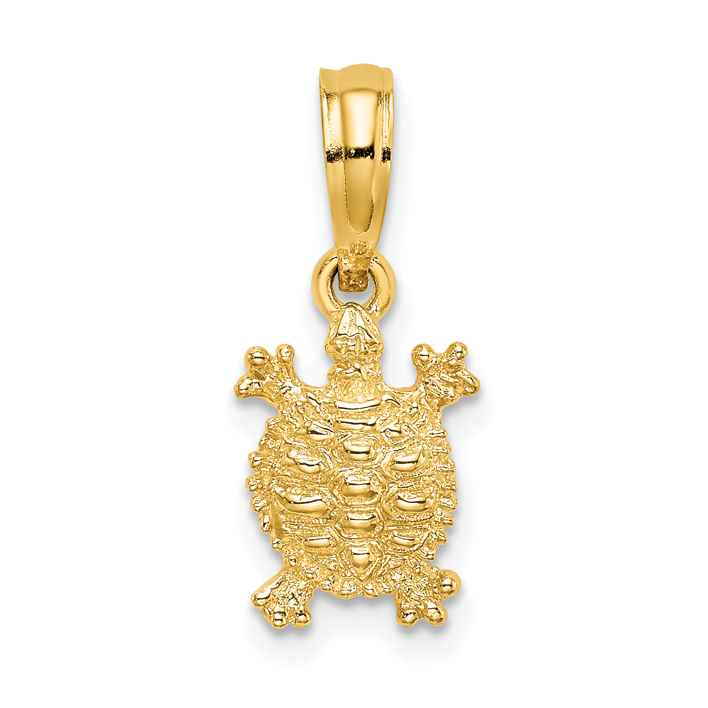 10K 2-D Land Turtle Charm (10K7650)