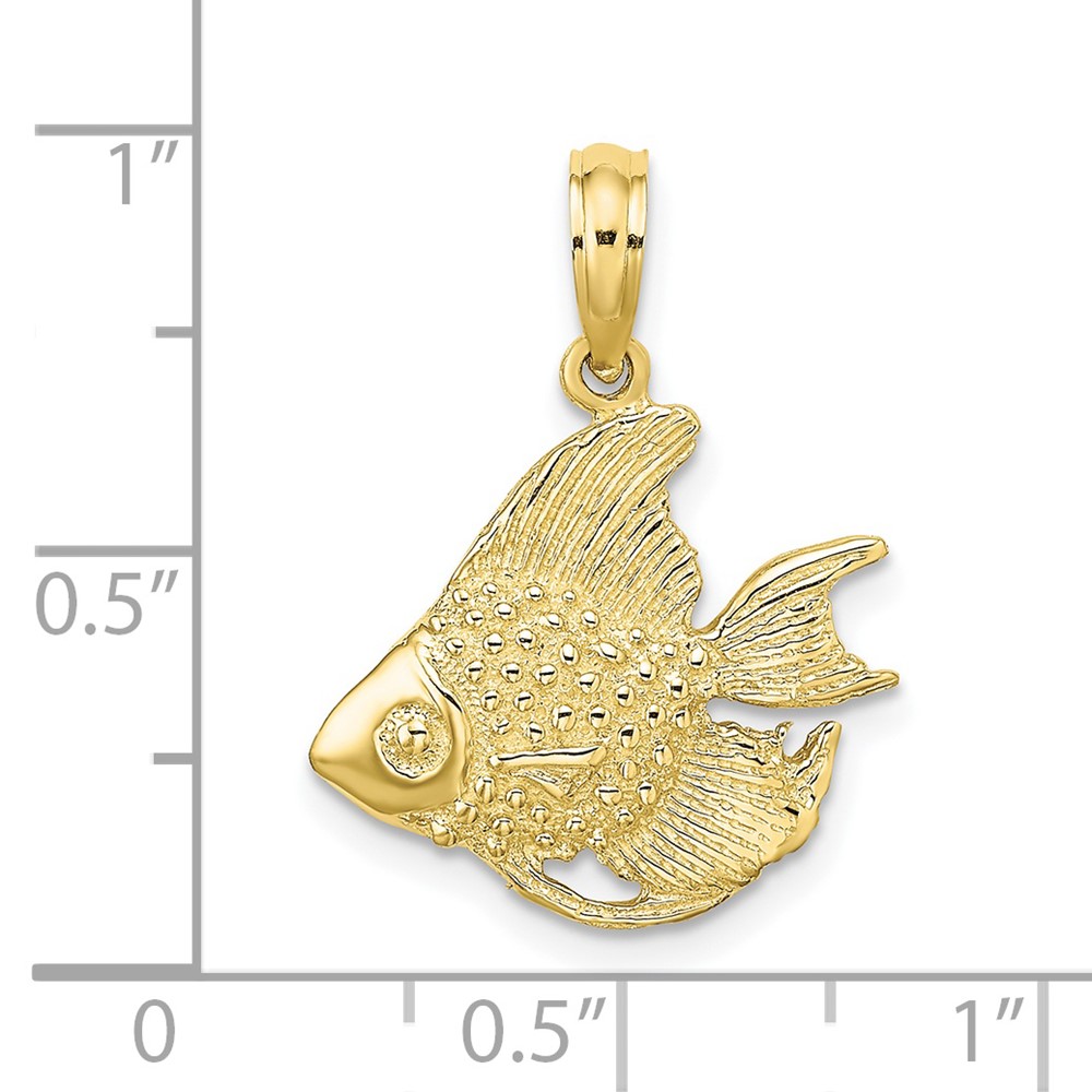 10K Textured Fish Charm (10K7688)
