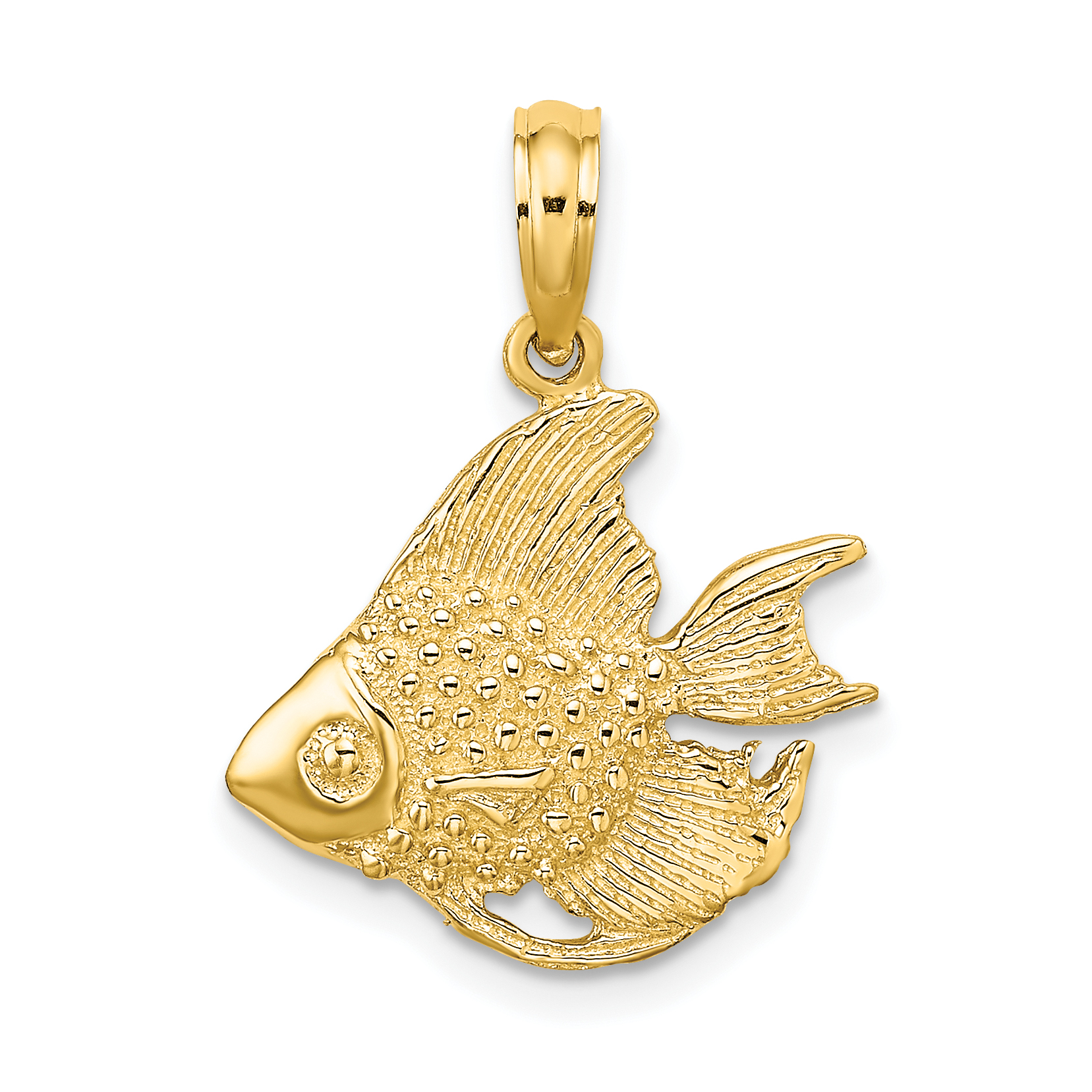 10K Textured Fish Charm (10K7688)