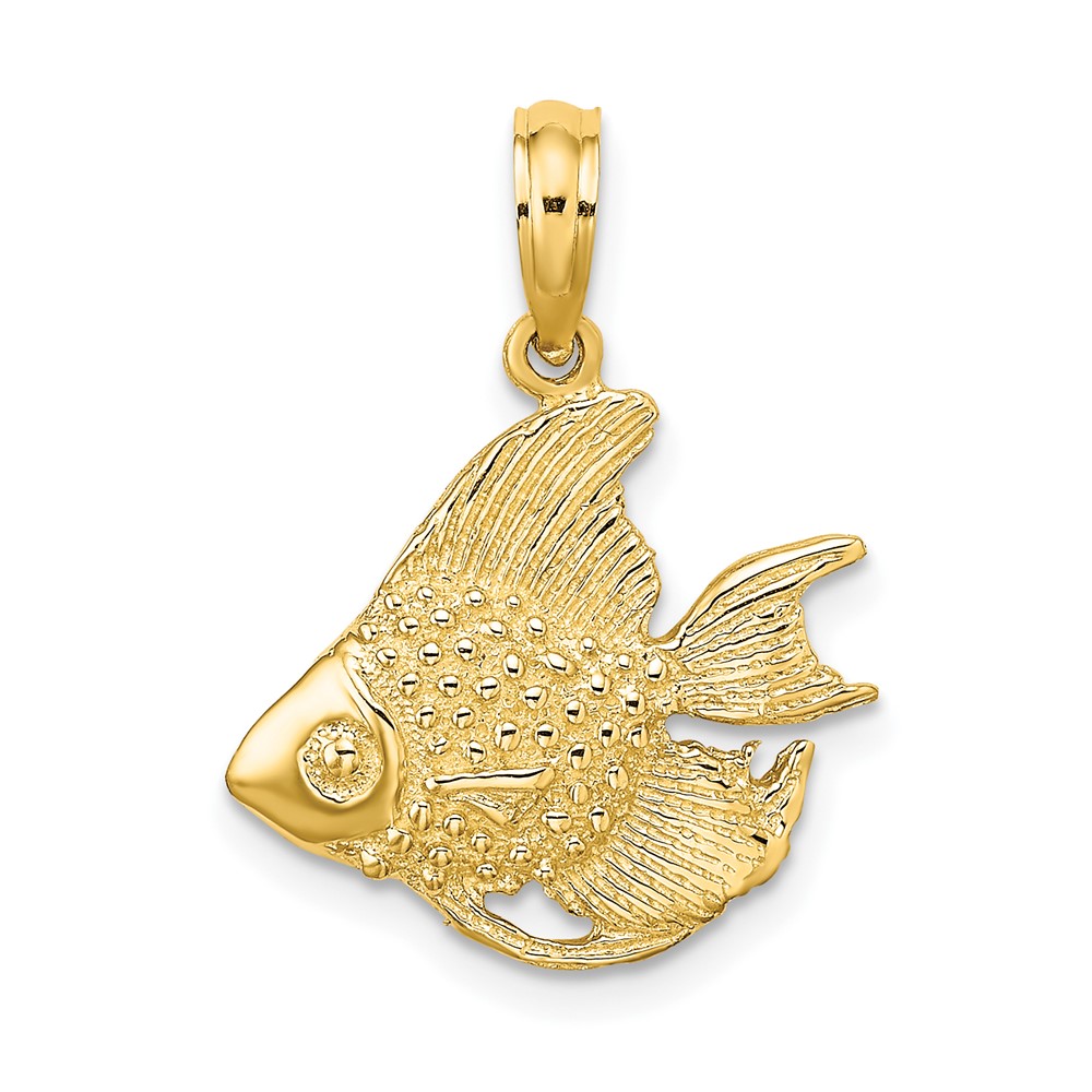 10K Textured Fish Charm (10K7688)
