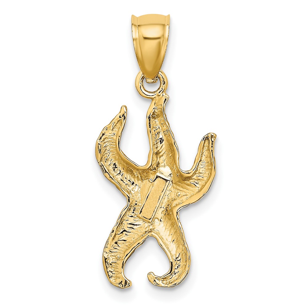 10K Textured Starfish Charm (10K7689)