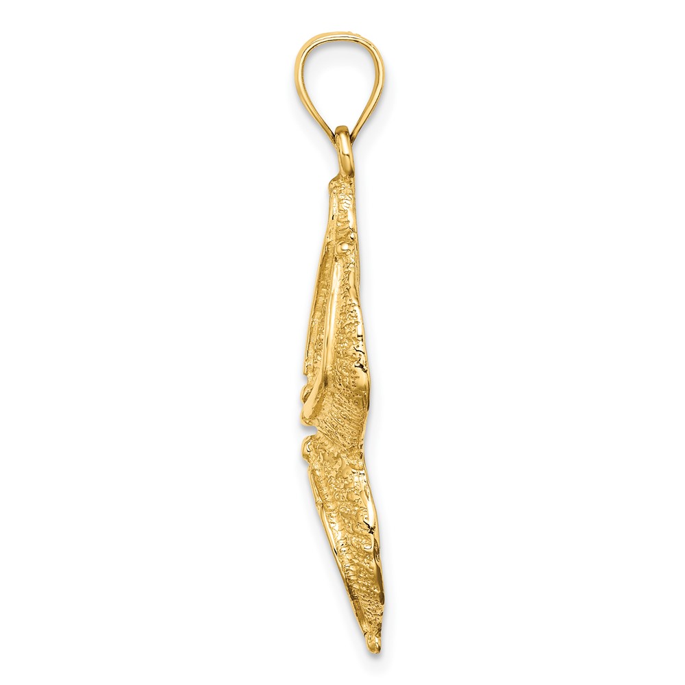 10K Textured Starfish Charm (10K7690)