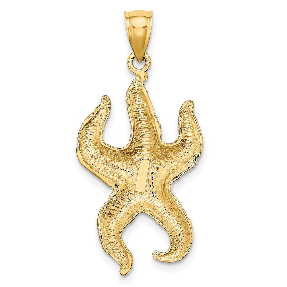 10K Textured Starfish Charm (10K7690)