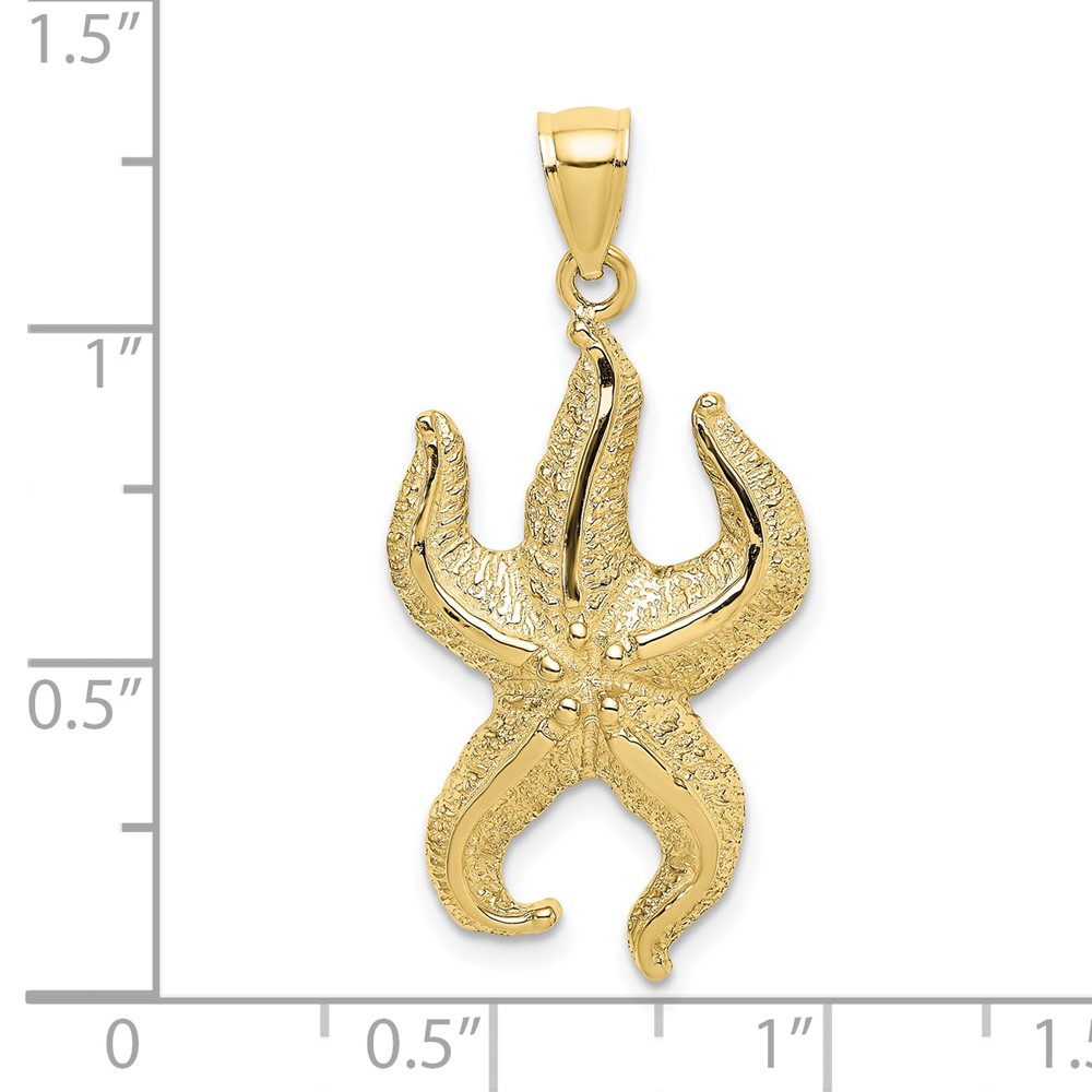 10K Textured Starfish Charm (10K7690)