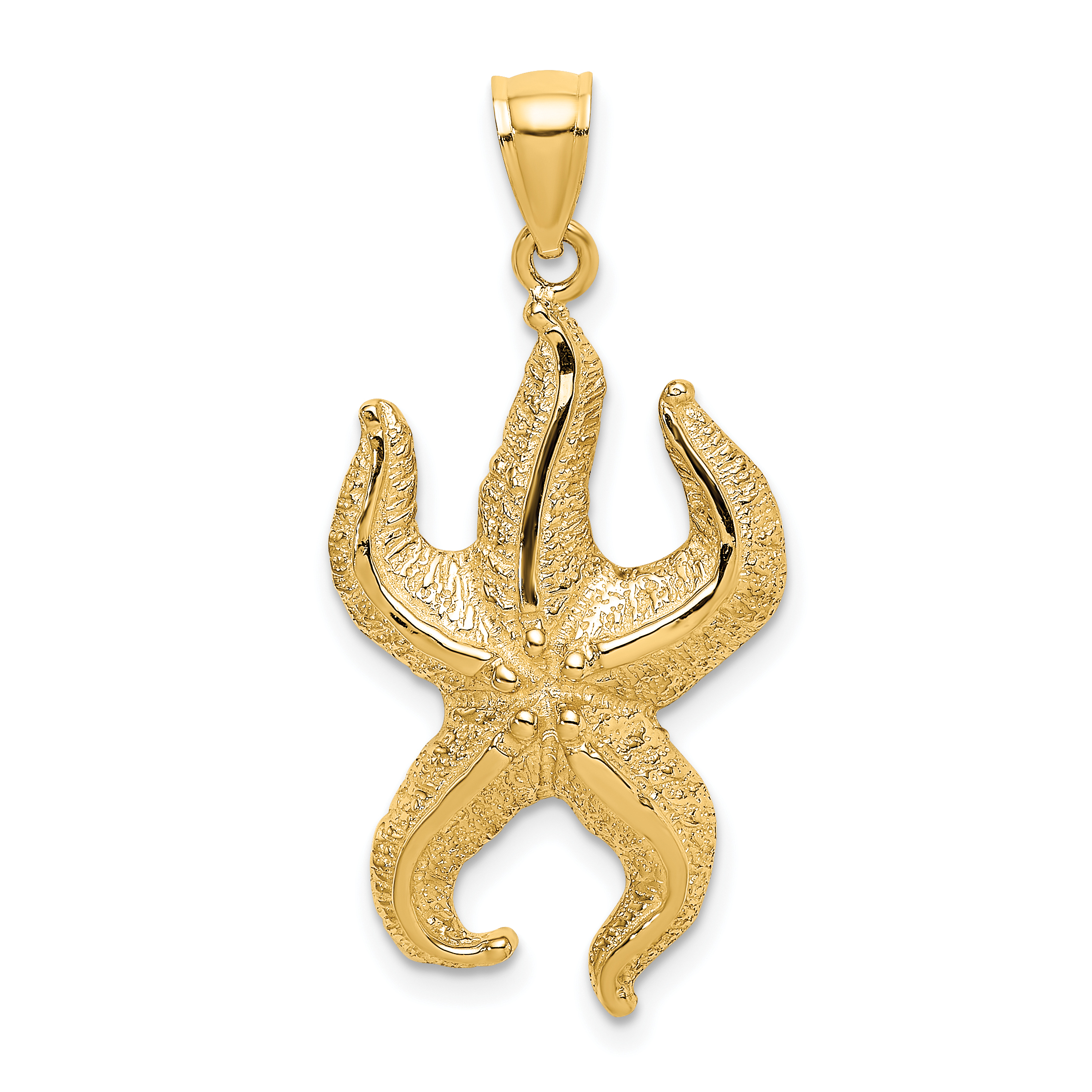 10K Textured Starfish Charm (10K7690)