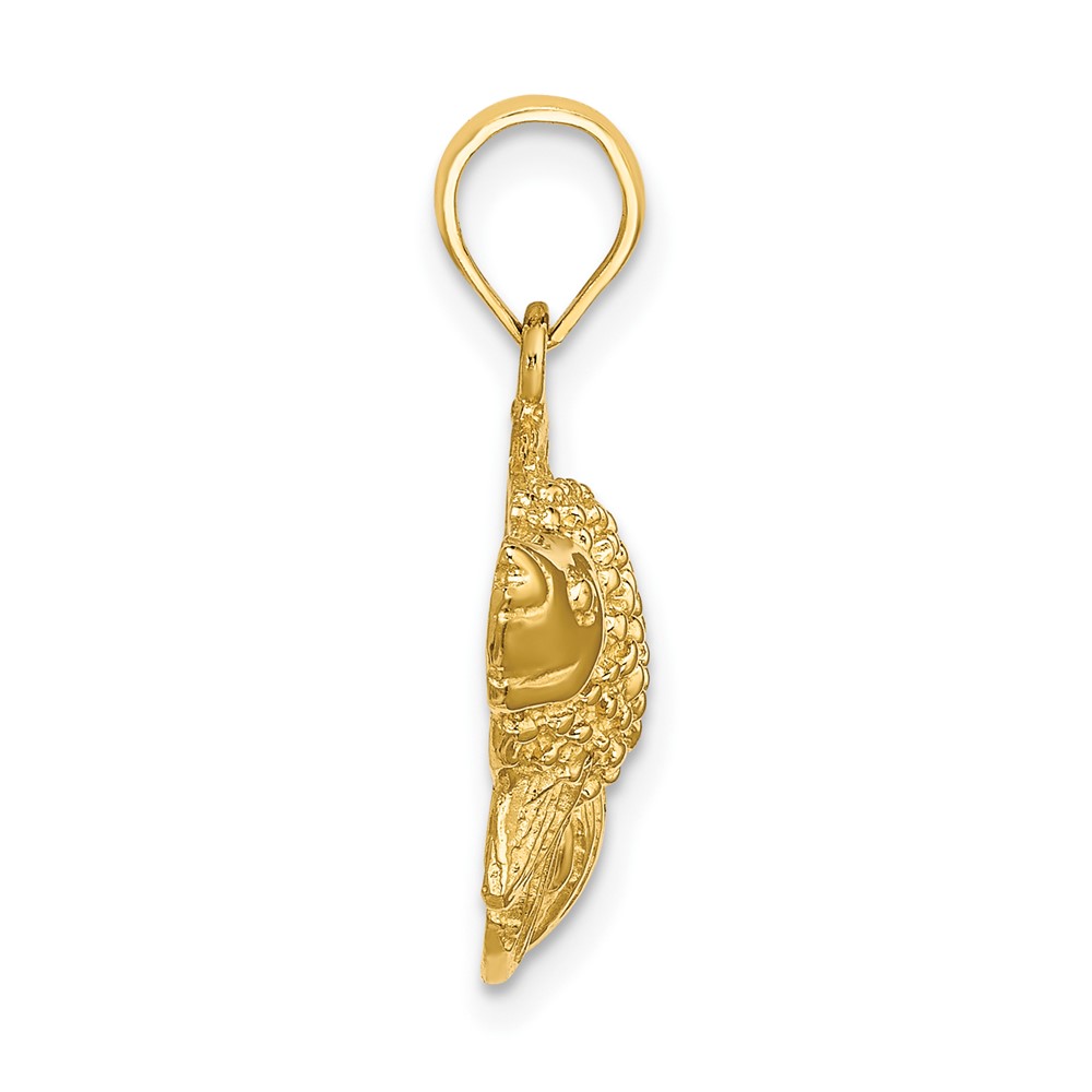 10k Textured Angel Fish Charm (10K7699)
