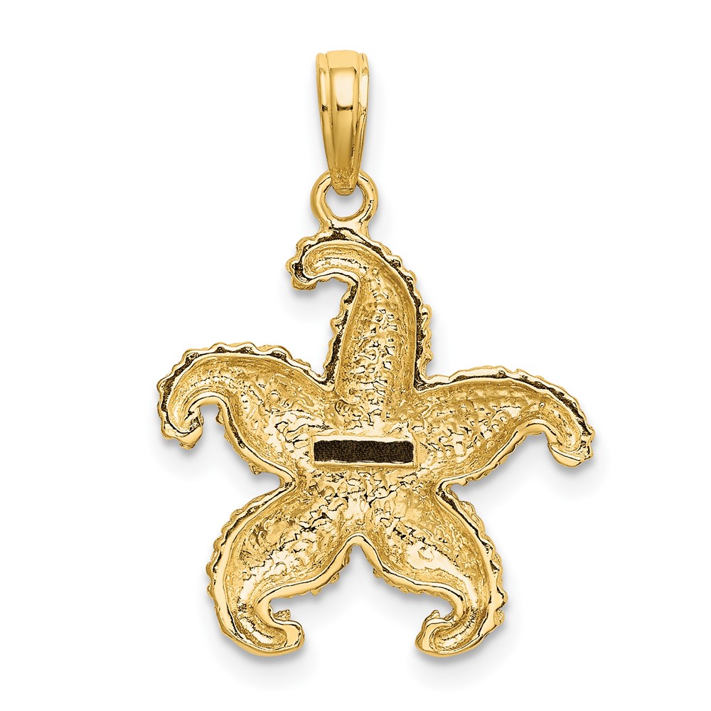 10K 2-D Puffed Starfish Charm (10K7742)