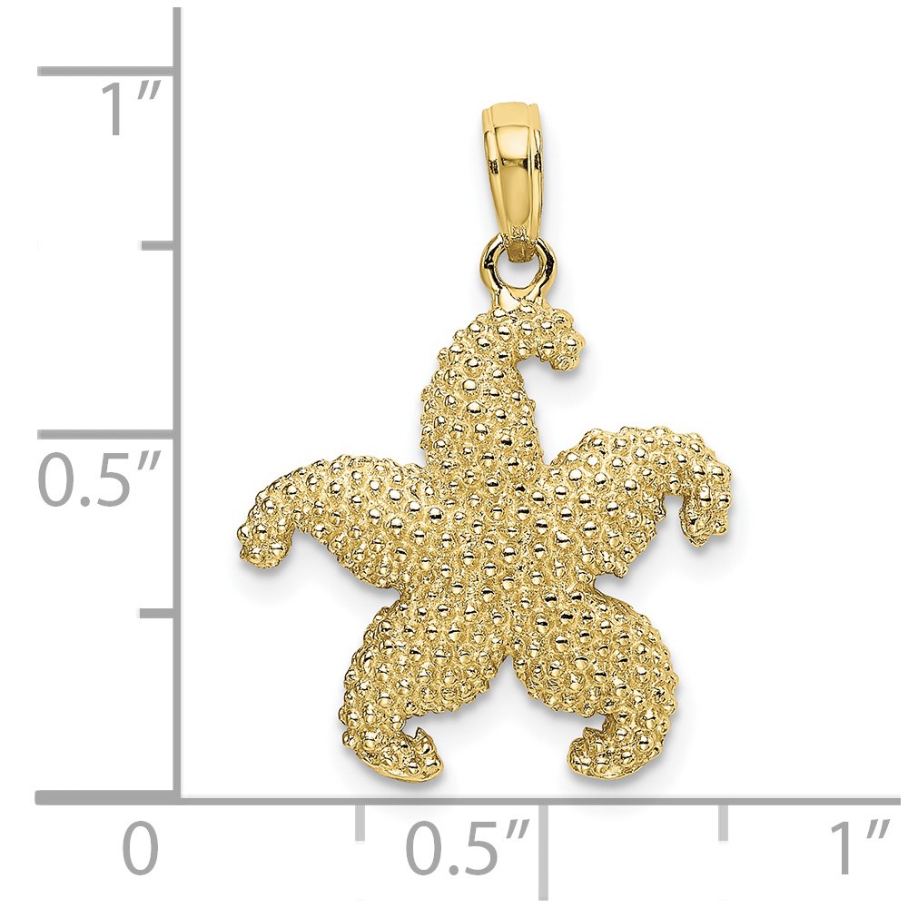 10K 2-D Puffed Starfish Charm (10K7742)