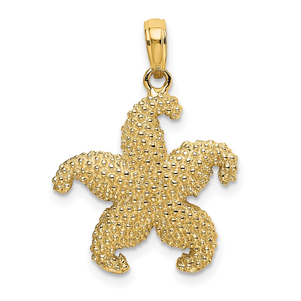 10K 2-D Puffed Starfish Charm (10K7742)