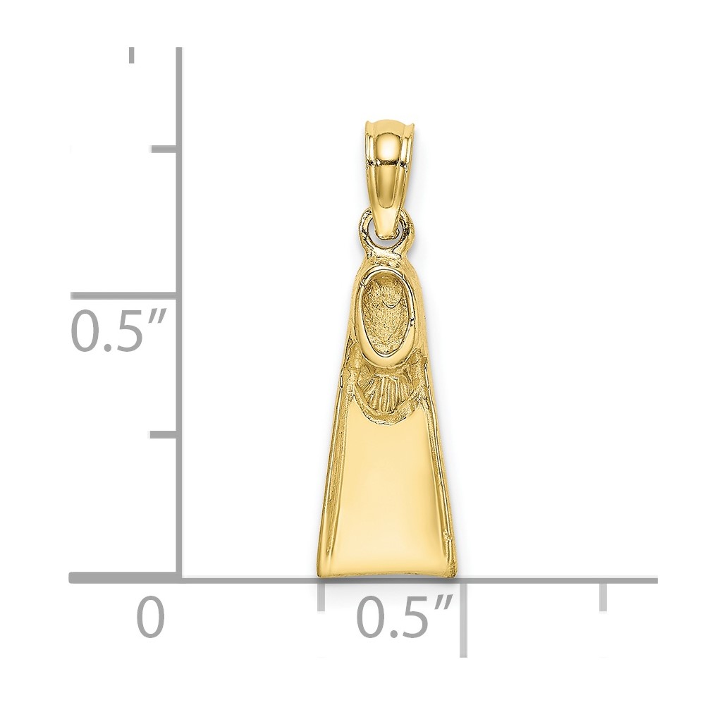 10K Scuba Flipper Charm (10K7748)