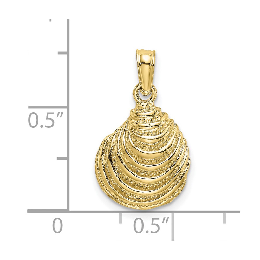 10K Clam Shell Charm (10K7781)
