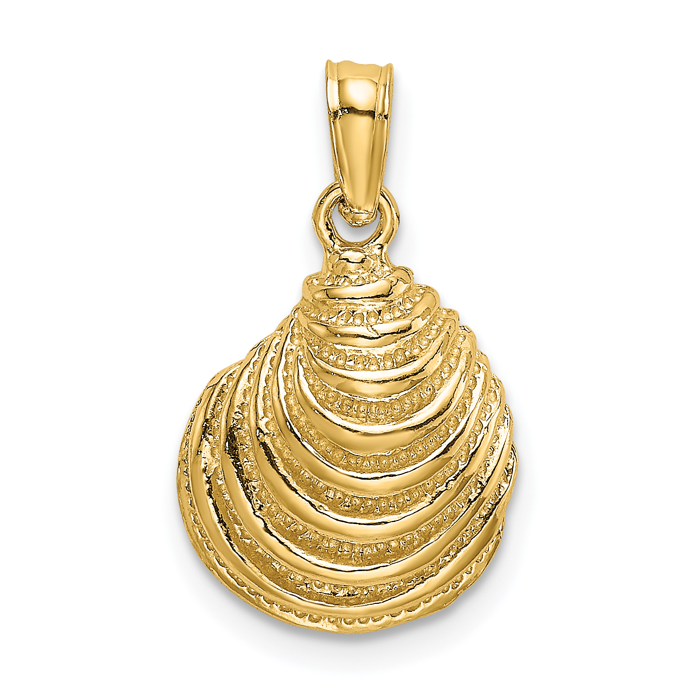 10K Clam Shell Charm (10K7781)