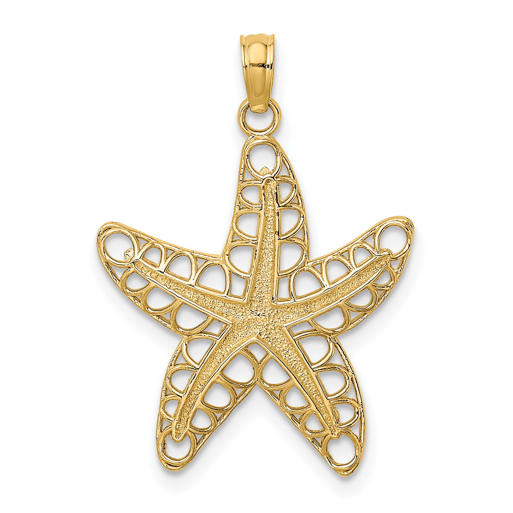 10K Cut-Out Starfish Charm (10K7782)