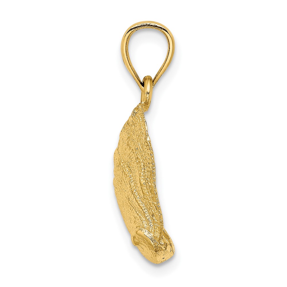 10K 2-D Abalone Shell Charm (10K7795)