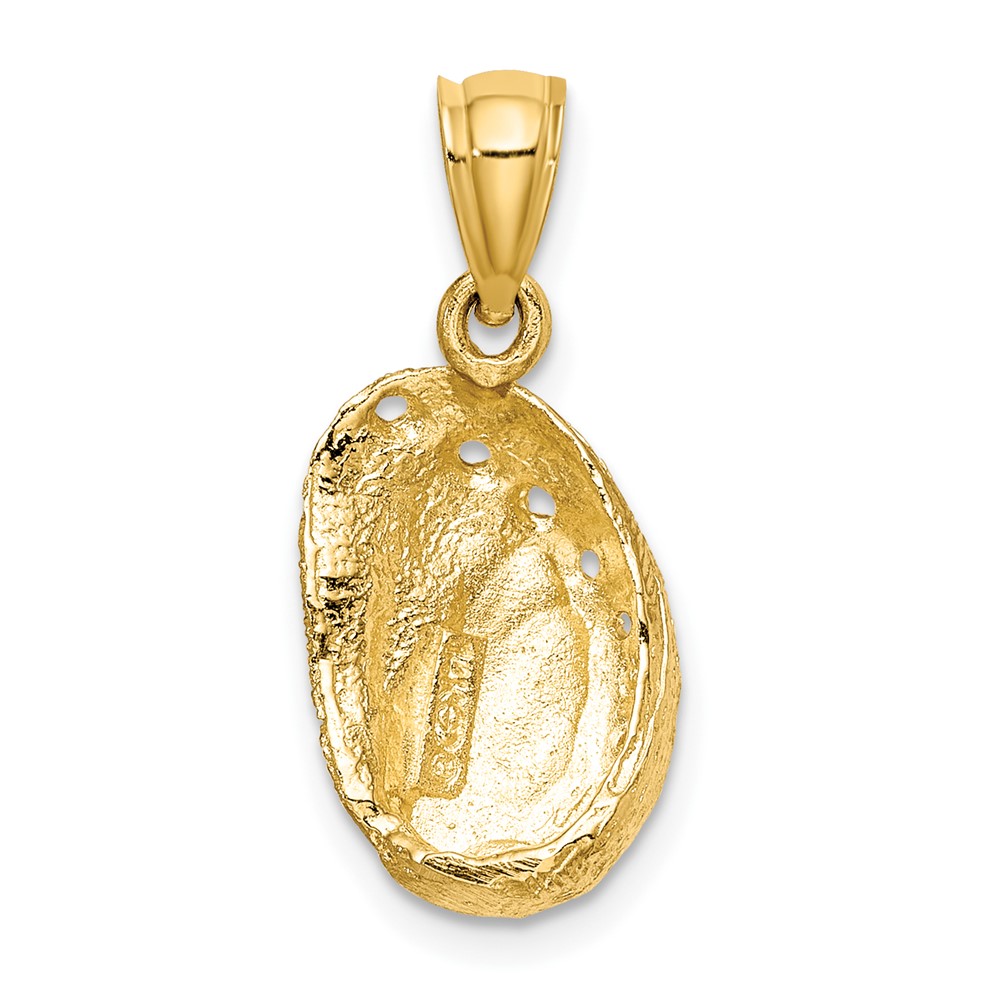 10K 2-D Abalone Shell Charm (10K7795)