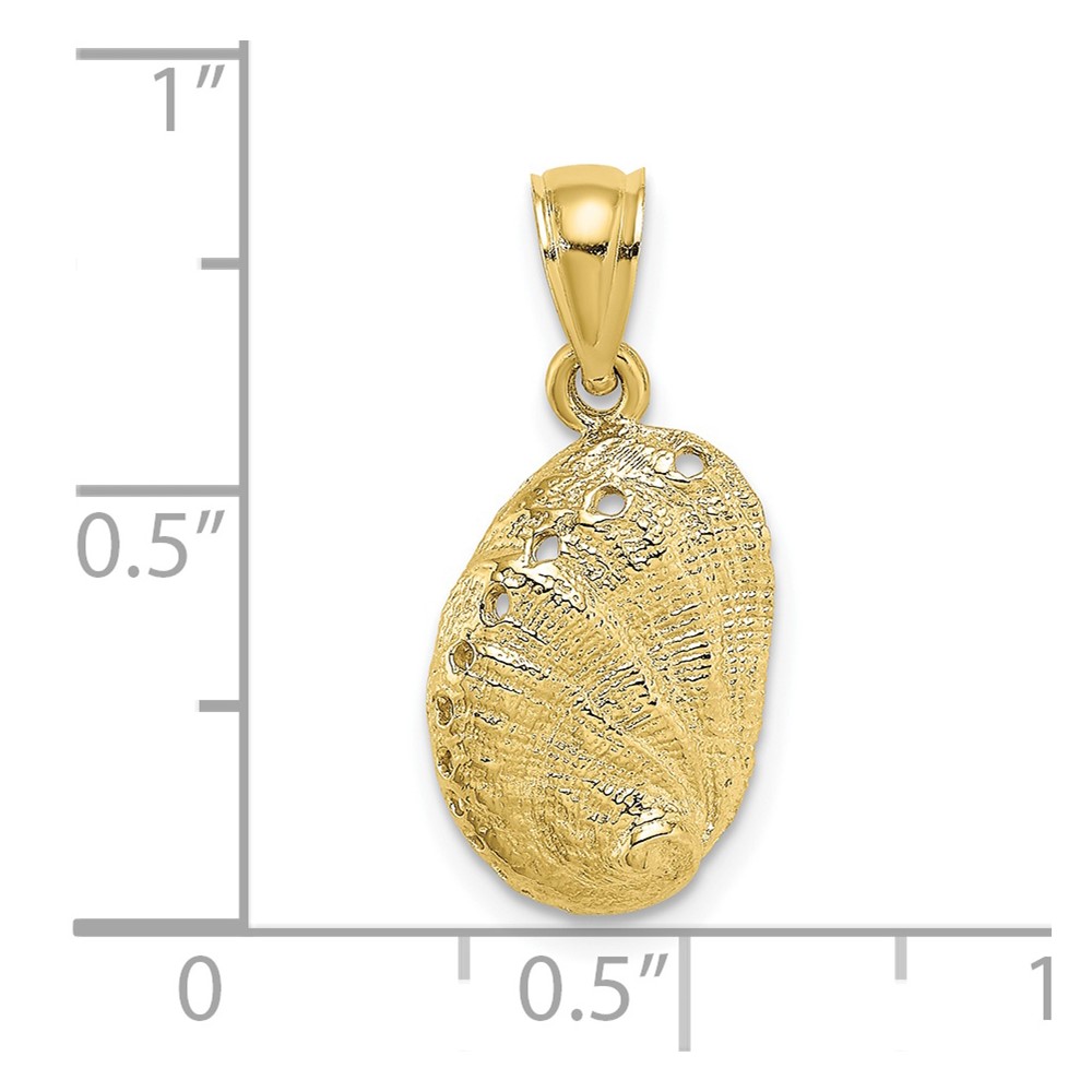 10K 2-D Abalone Shell Charm (10K7795)