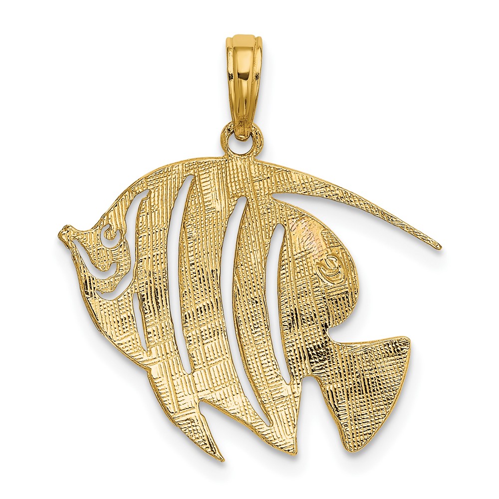 10K Polished Cut-Out Fish Charm (10K7808)