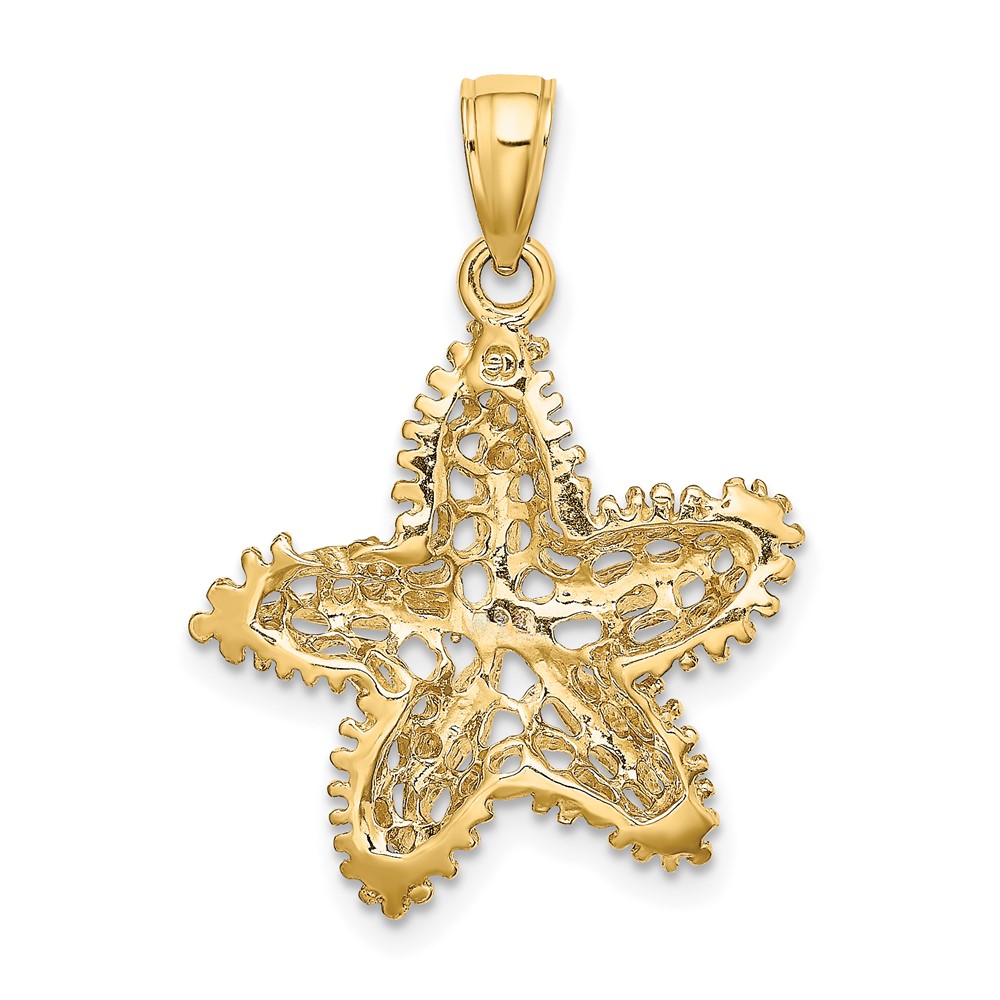 10k Starfish Filigree Charm (10K7827)