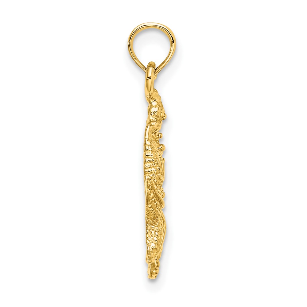 10K Starfish and Seahorse Charm (10K7831)