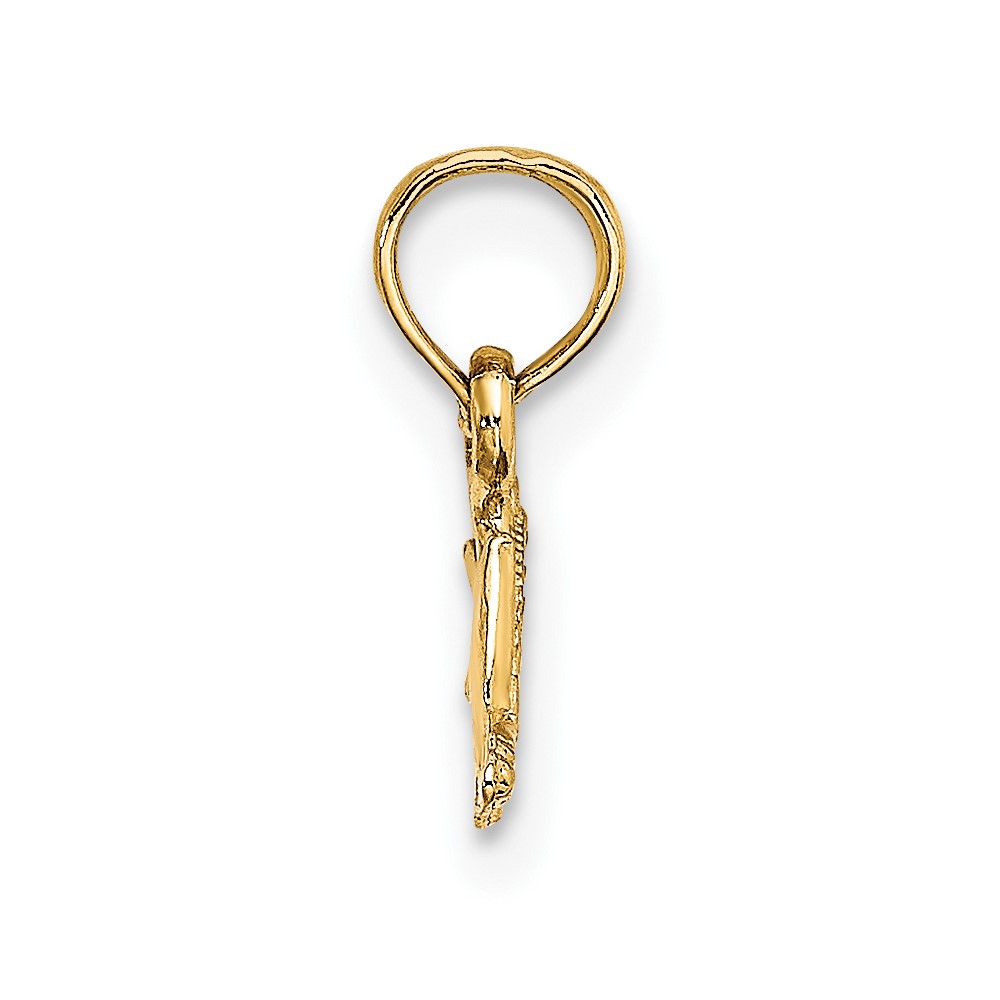 10K Mini Flying Fish Charm (10K7860)