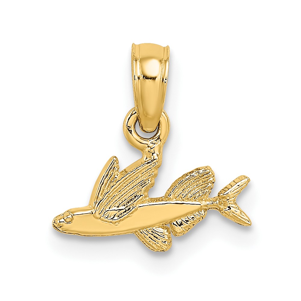 10K Mini Flying Fish Charm (10K7860)