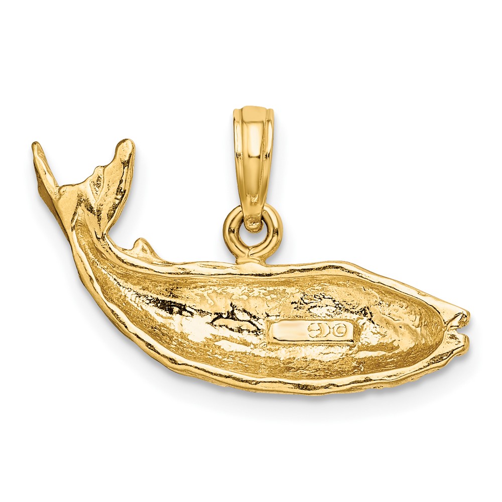 10K 2-D Humpback Whale Charm (10K7920)