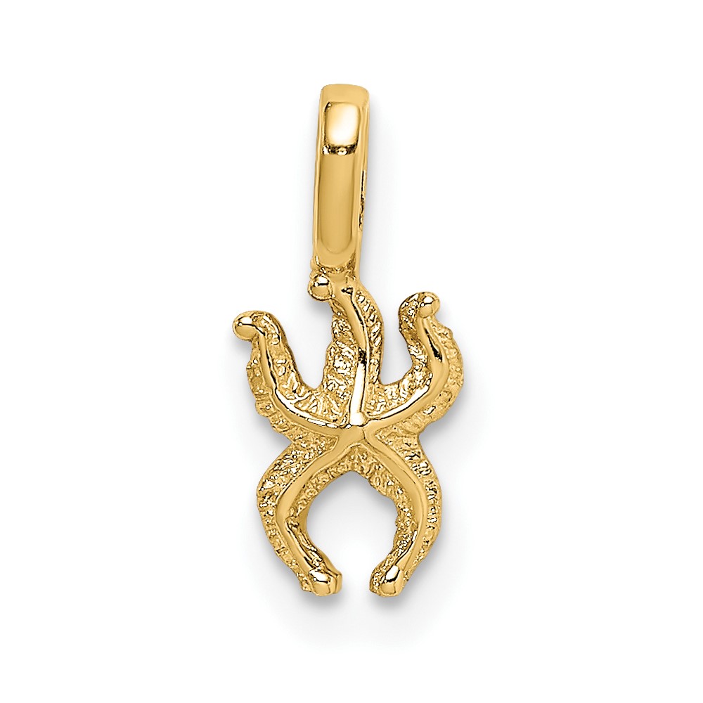 10K Mini Starfish W/Fixed Bail Charm (10K7933)
