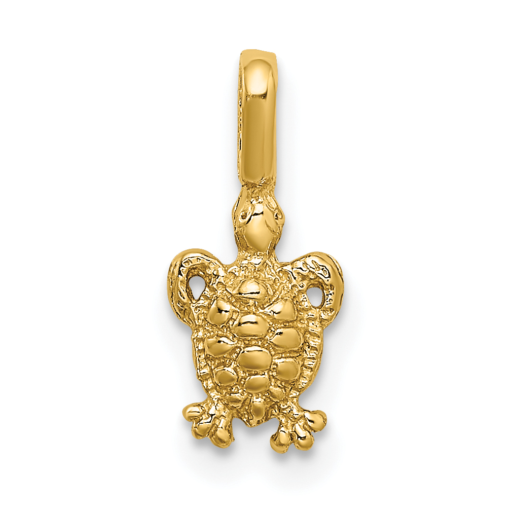 10K Mini Sea Turtle w/ Fixed Bail Charm (10K7937)