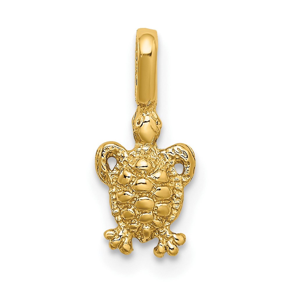 10K Mini Sea Turtle w/ Fixed Bail Charm (10K7937)